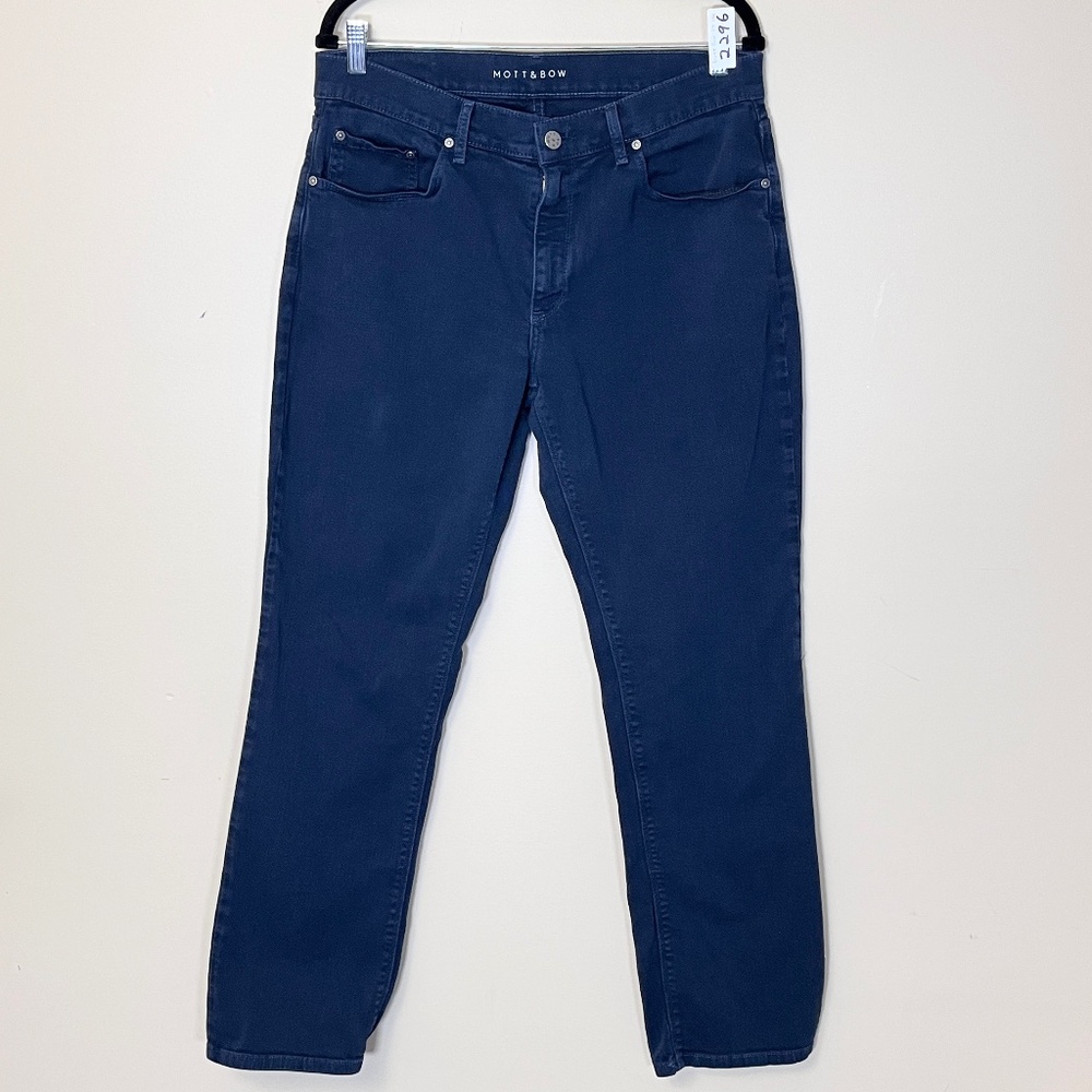 Mott & Bow Straight Fit Mercer Stretch Jeans - Men's Size 34*31 - Blue